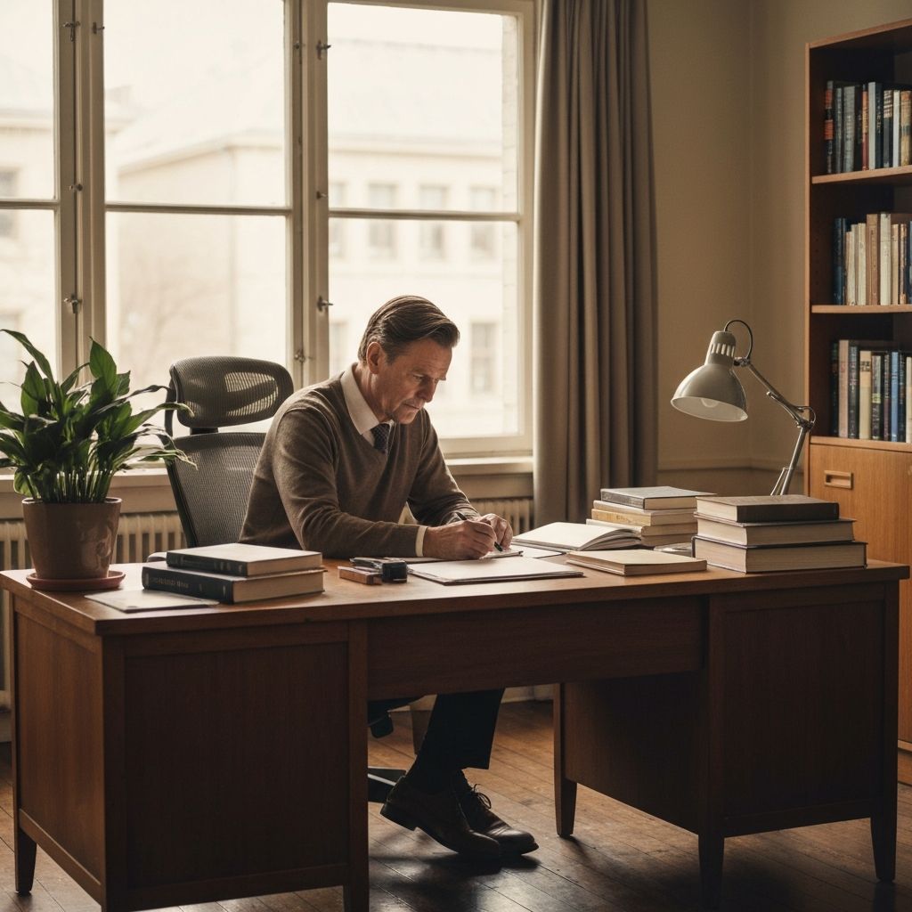 Family members seated around a dining table with various dishes